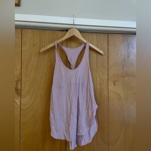 Lululemon Twist back flowy tank, soft pink, size 4